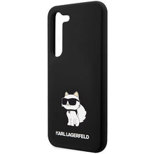 Заредете изображение във визуализатора на галерията – Karl Lagerfeld Silicone Choupette case for Samsung Galaxy S24+ - black
