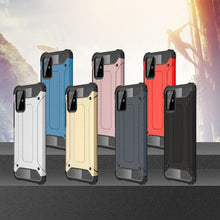 Заредете изображение във визуализатора на галерията – Hybrid Armor Case Tough Rugged Cover for Samsung Galaxy S20 Plus black

