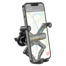Заредете изображение във визуализатора на галерията – Borofone Car holder BH78 Point gravity, air vent mount black
