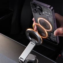 Заредете изображение във визуализатора на галерията – Joyroom magnetic car phone holder on the dashboard gray (JR-ZS373)
