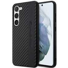 Заредете изображение във визуализатора на галерията – AMG AMHCS23MBLSCA S23+ S916 black/black hardcase Carbon Stripe&amp;Embossed
