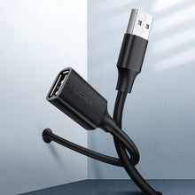 Заредете изображение във визуализатора на галерията – Ugreen extension cable USB (male) - USB (female) 2.0 480Mbps 3m black (US103)
