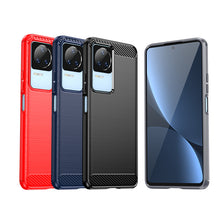 Заредете изображение във визуализатора на галерията – Carbon Case for Xiaomi Poco F4 5G flexible silicone carbon cover black
