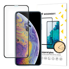 Заредете изображение във визуализатора на галерията – Wozinsky super tough full glue tempered glass full screen with frame case friendly Apple iphone 11 pro / iphone xs / iphone x black - TopMag
