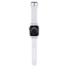 Заредете изображение във визуализатора на галерията – Karl Lagerfeld 3D Rubber Karl&amp;Choupette Heads strap for Apple Watch 38/40/41mm - white
