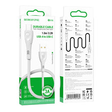 Заредете изображение във визуализатора на галерията – Borofone Cable BX98 Superior - USB to Typ C - 3A 1 metre grey
