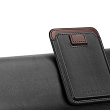 Заредете изображение във визуализатора на галерията – Dux Ducis Magnetic Leather Wallet magnetic wallet MagSafe for iPhone RFID blocker black
