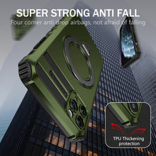 Заредете изображение във визуализатора на галерията – Tel Protect Armor Magsafe Metal Ring Case for Iphone 11 Pro green
