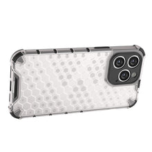 Заредете изображение във визуализатора на галерията – Honeycomb case for iPhone 14 Pro Max armored hybrid cover transparent
