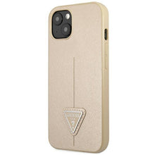 Заредете изображение във визуализатора на галерията – Guess GUHCP14MPSATLE iPhone 14 Plus 6.7" beige/beige hardcase SaffianoTriangle Logo
