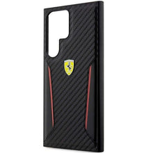 Заредете изображение във визуализатора на галерията – Ferrari FEHCS23LNPYK S23 Ultra S918 black/black hardcase Carbon Contrast Edges
