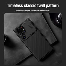 Заредете изображение във визуализатора на галерията – Nillkin CamShield Pro armored case with camera protector for Samsung Galaxy S24 Ultra - blue
