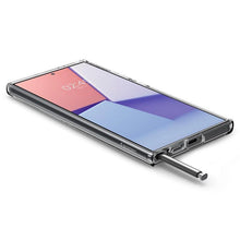 Заредете изображение във визуализатора на галерията – Spigen Ultra Hybrid OneTap Ring Case with MagSafe for Samsung Galaxy S24 Ultra - Transparent and White
