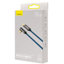 Заредете изображение във визуализатора на галерията – Baseus Legend Series Elbow Fast Charging USB Type C - USB Type C 100W 5A 2m blue (CACS000703)
