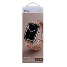 Заредете изображение във визуализатора на галерията – UNIQ pasek Aspen Apple Watch 40/38/41mm Series 4/5/6/7/8/SE/SE2 Braided DE różowy/citrus pink
