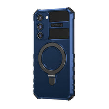 Заредете изображение във визуализатора на галерията – Tel Protect Armor Magsafe Metal Ring Case for Samsung Galaxy S23 blue
