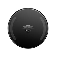 Заредете изображение във визуализатора на галерията – Baseus Simple Stylish Wireless Charger Qi Inductive Pad 2A 1.67A 10W with USB / Lightning Cable 1.2M transparent (CCALL-AJK01) - TopMag
