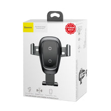 Заредете изображение във визуализатора на галерията – Baseus Metal Gravity Wireless Charger Car Mount Phone Bracket Air Vent Holder Qi Charger black (WXYL-B0A) - TopMag
