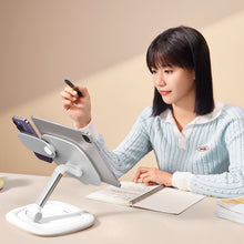 Заредете изображение във визуализатора на галерията – Baseus Seashell Series Adjustable Tablet Stand - White
