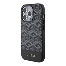 Заредете изображение във визуализатора на галерията – Guess GCube Stripes MagSafe case for iPhone 15 Pro Max - black
