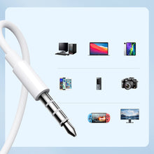 Заредете изображение във визуализатора на галерията – In-ear wired mini jack headphones with remote control Joyroom JR-EW01 - white

