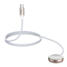 Заредете изображение във визуализатора на галерията – Joyroom cable with inductive charger for Apple Watch 1.2m white (S-IW011)
