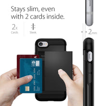 Заредете изображение във визуализатора на галерията – SPIGEN SLIM ARMOR CS IPHONE 7/8 / SE 2020 BLACK - TopMag
