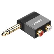 Заредете изображение във визуализатора на галерията – Ugreen audio jack adapter 6.35mm male to 2xRCA female black (AV147)
