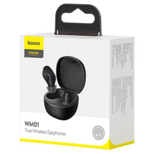 Заредете изображение във визуализатора на галерията – BASEUS Encok True Wireless Earphones WM01 Plus Black NGWM010001
