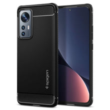 Заредете изображение във визуализатора на галерията – Spigen rugged armor case for xiaomi 12 / 12x matte black - TopMag
