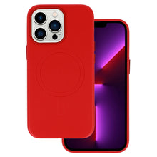 Заредете изображение във визуализатора на галерията – MagSafe Leather Case Iphone 13 Red
