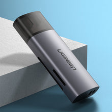 Заредете изображение във визуализатора на галерията – Ugreen multifunction SD / TF memory card reader USB 3.0 gray (CM216)

