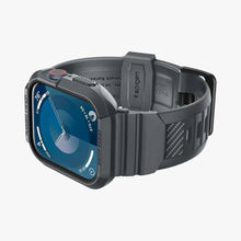 Заредете изображение във визуализатора на галерията – Spigen Rugged Armor Pro Case for Apple Watch 4 / 5 / 6 / 7 / 8 / 9 / SE (44 / 45 mm) - Dark Gray
