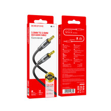 Заредете изображение във визуализатора на галерията – Borofone Cable BL19 Creator - jack 3,5mm to jack 3,5mm - 1 metre black
