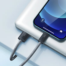 Заредете изображение във визуализатора на галерията – Baseus iPhone USB cable - Lightning 1m, 2.4A gray (CALD000416)

