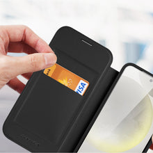 Заредете изображение във визуализатора на галерията – Dux Ducis Skin X Pro case with magnetic ring / stand for Samsung S24 - black
