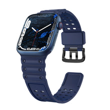 Заредете изображение във визуализатора на галерията – Strap Triple Protection strap for Apple Watch Ultra, SE, 8, 7, 6, 5, 4, 3, 2, 1 (49, 45, 44, 42 mm) bracelet bracelet navy blue
