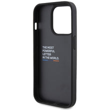 Заредете изображение във визуализатора на галерията – Original Case BMW Leather Carbon BMHCP15L22NBCK for Iphone 15 Pro Black
