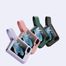 Заредете изображение във визуализатора на галерията – Nillkin Flex Flip Case with Hanger and Stand for Samsung Galaxy Z Flip 5 - green
