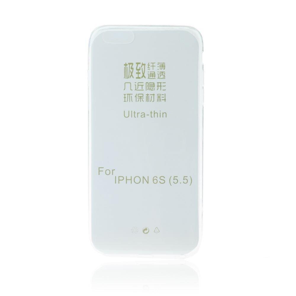 Тънък силиконов гръб 0.3мм за iPhone 6/6s plus прозрачен - само за 1.99 лв
