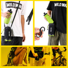 Заредете изображение във визуализатора на галерията – WILDMAN Bicycle bag R1 waterproof 1L for bottle black-red
