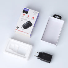 Заредете изображение във визуализатора на галерията – Joyroom fast charger 18W USB / USB Type C Quick Charge 3.0 Power Delivery black (L-QP182)
