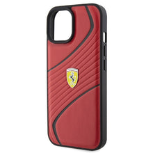 Заредете изображение във визуализатора на галерията – Original FERRARI hardcase Twist Metal Logo FEHCP15SPTWR do Iphone 15 Red
