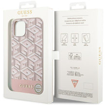 Заредете изображение във визуализатора на галерията – Guess GUHMP14MHGCFSEP iPhone 14 Plus 6.7" pink/pink hard case GCube Stripes MagSafe
