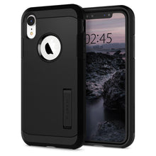 Заредете изображение във визуализатора на галерията – SPIGEN TOUGH ARMOR IPHONE XR BLACK - TopMag
