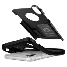 Заредете изображение във визуализатора на галерията – SPIGEN TOUGH ARMOR IPHONE XR BLACK - TopMag
