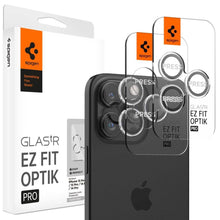 Заредете изображение във визуализатора на галерията – Spigen Glass tR EZ Fit Optik Pro 2 Pack, crystal clear - iPhone 15 Pro/15 Pro Max
