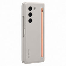 Заредете изображение във визуализатора на галерията – Silicone case for Samsung Galaxy Z Fold 5 Slim Case + stylus - beige

