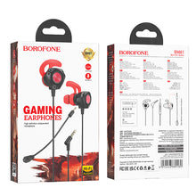 Заредете изображение във визуализатора на галерията – Borofone Earphones BM81 Happy gaming with microphone black

