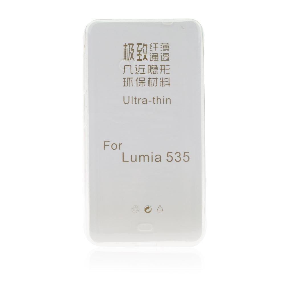Тънък силиконов гръб 0.3мм за Microsoft lumia 535 прозрачен - само за 3.99 лв